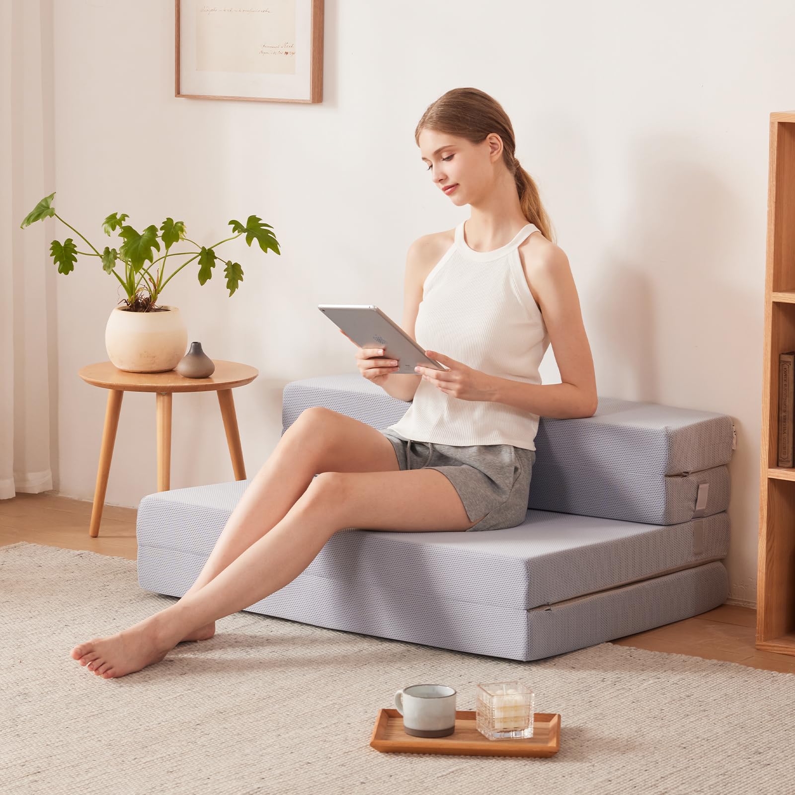 新品 マットレス シングル 折りたたみマットレス 厚さ10cm 楽天市場】マットレス シングル 4つ折り 厚さ5cm 折りたたみ