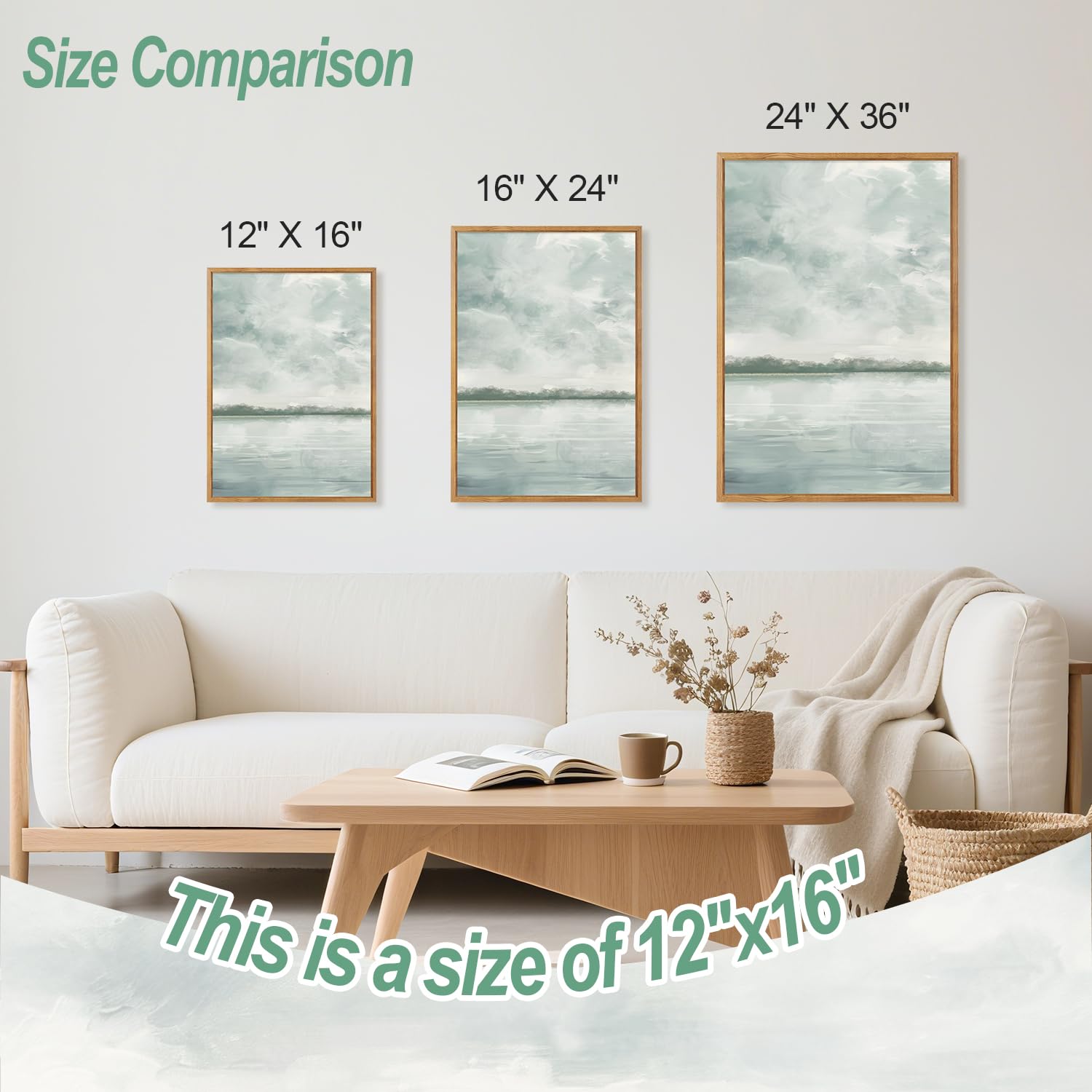 CHDITB Mountain Frame Canvas Wall Art, Nature themed office Wall Decor, country Scenic Art Spiritual Wall Painting, Vintage national park Mountains forest Art Prints for Living Room, Bedroom 16"x24"x3 — view 137
