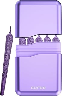 5-Hole King Size Pre-Roll Cone Holder Case, Smell Proof & Waterproof Cigarette Storage Box, Triple Silicone Seal, Holds King & 1-1/4 Cones, Portable Smoking Accessories,Great for Travel or Sharing