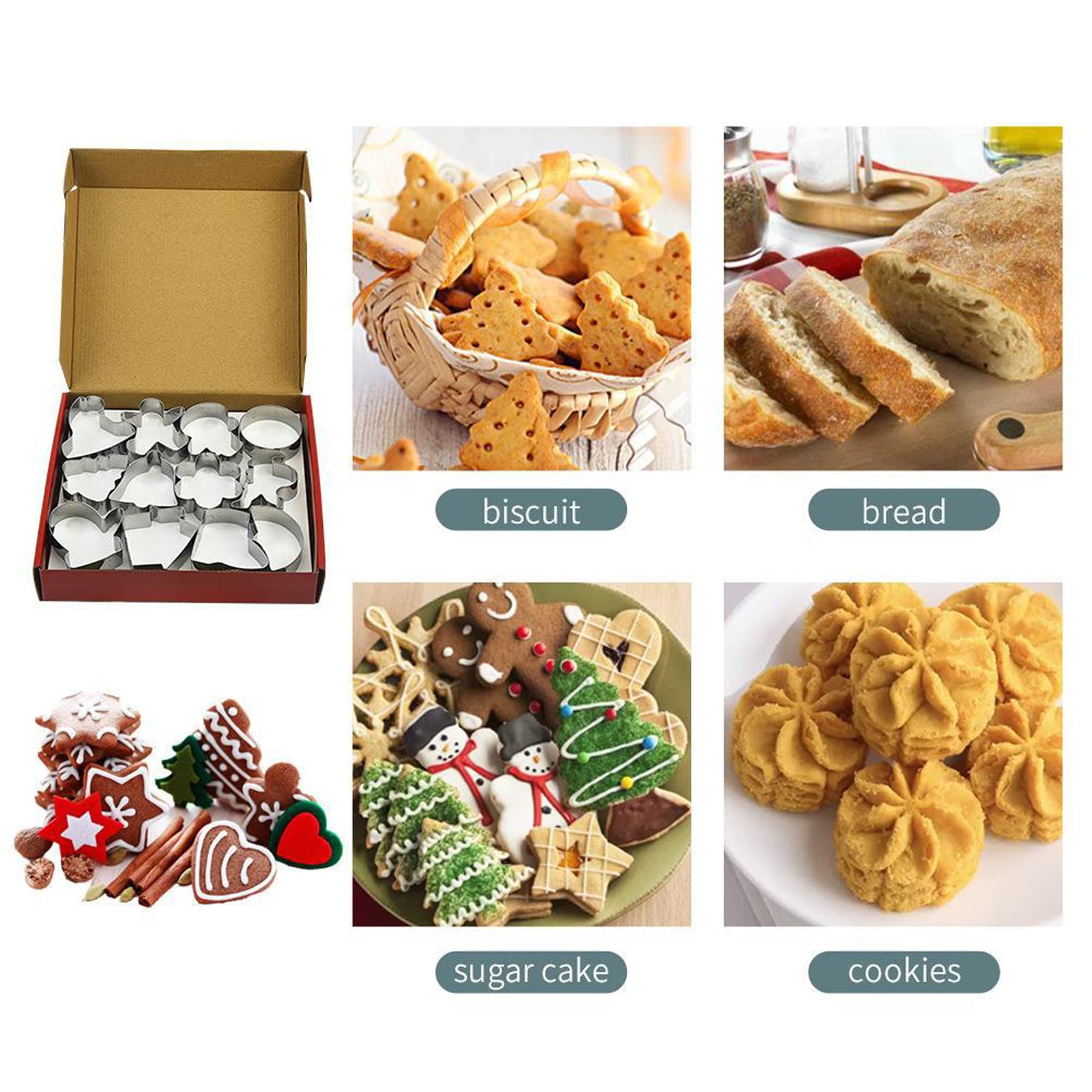 LARES Ausstechform Ausstecher Weihnachten, Weißblech, Plätzchen