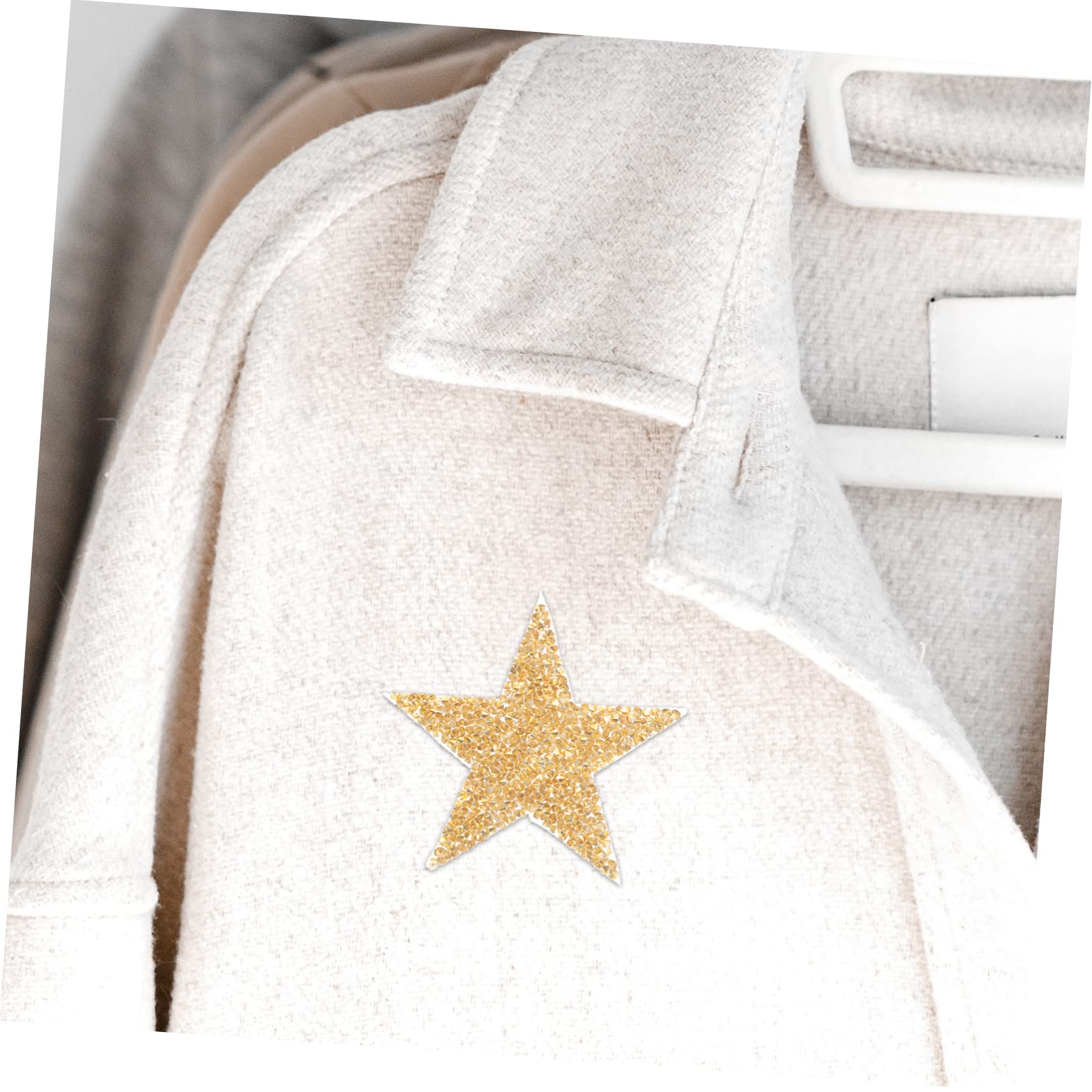 TEHAUX 150pezzi Patches Decorative Raso Con Rhinestone Forma Di Stella Per Cucire e Riparare Abbigliamento Accessori Per Borse Cappelli e Calzature Di Toppe Termoadesive Per