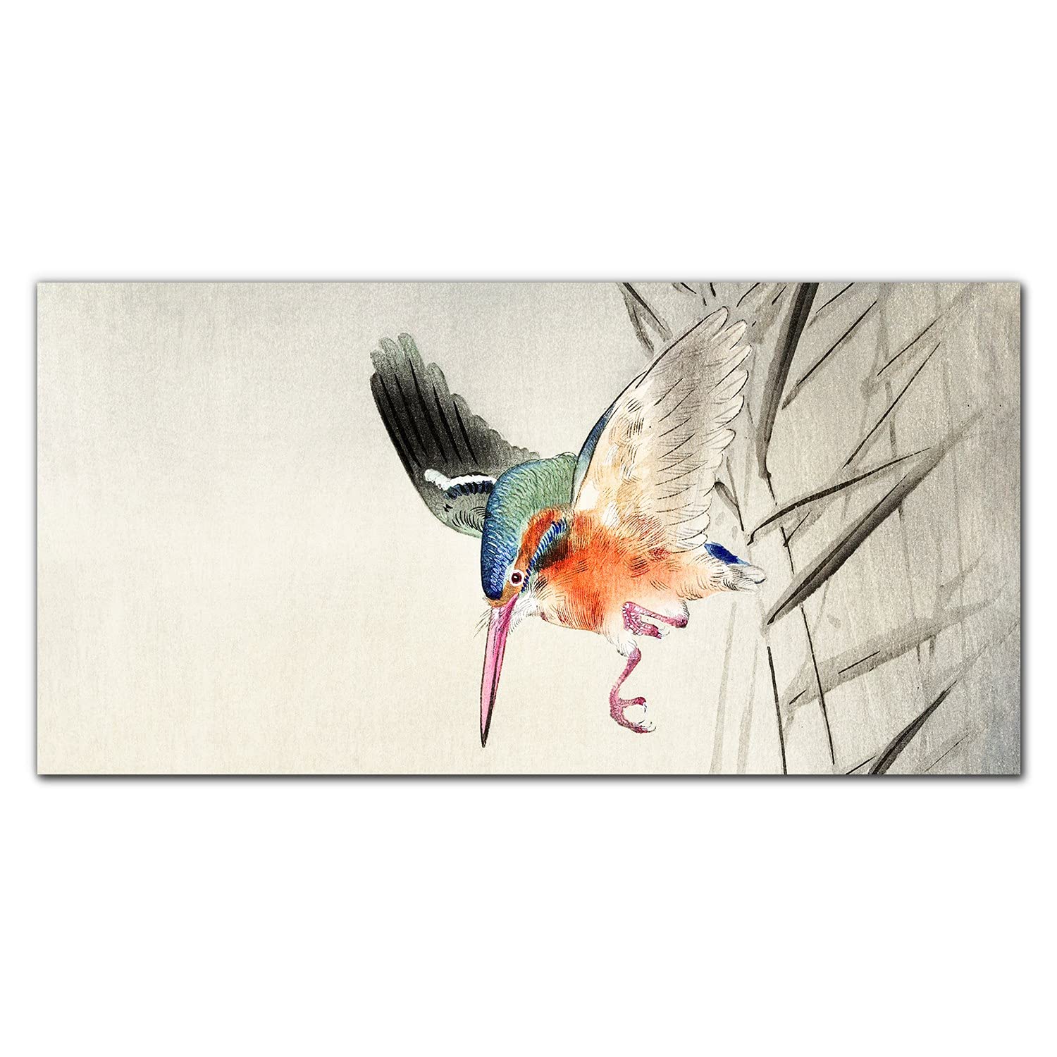 Crédence de cuisine en verre trempé 120x60 cm motif Animal Ohara kowon