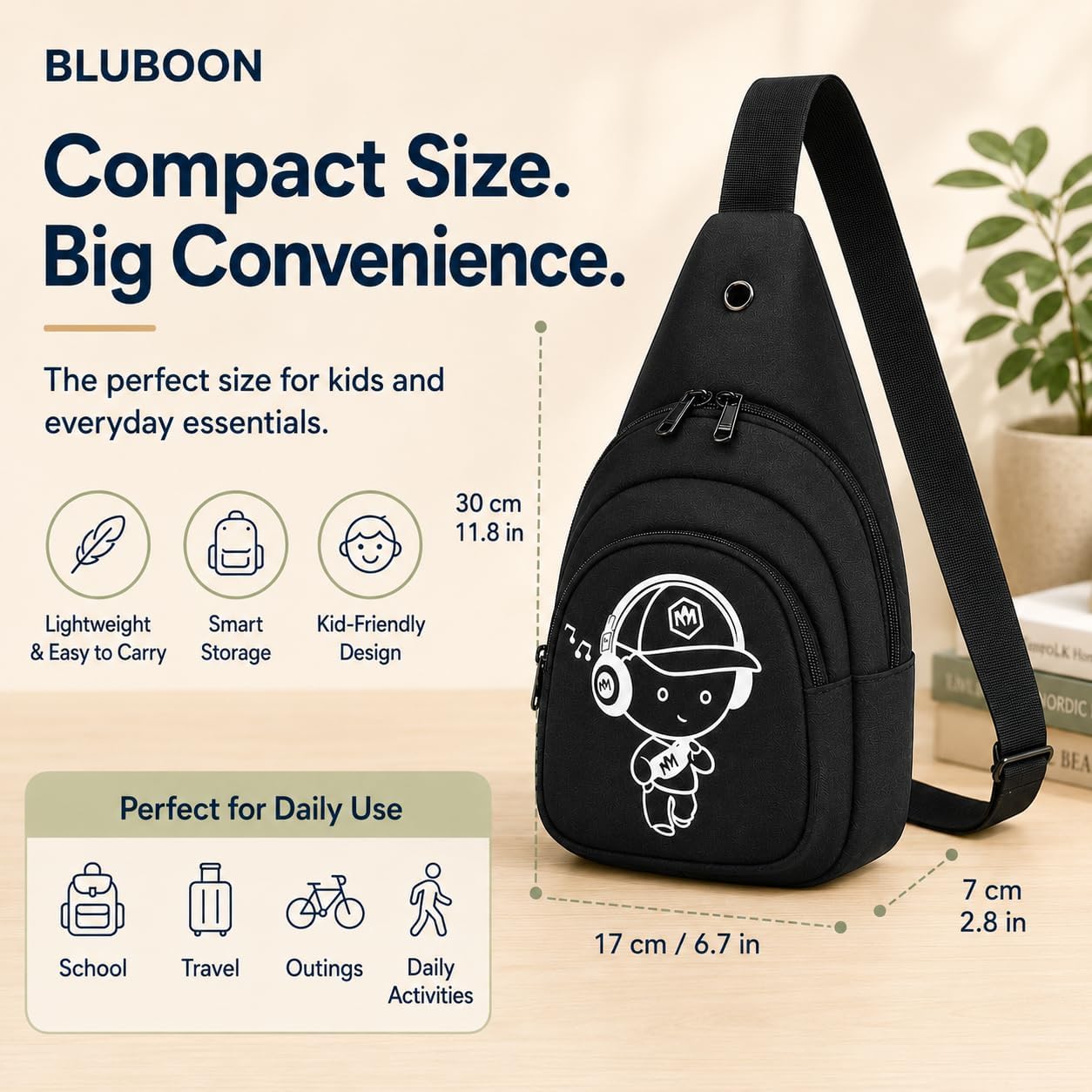 Bluboon Small Sling Bag Crossbody Bags Camouflage Fanny Packs Chest Bag Travel Chest Gifts for Boys