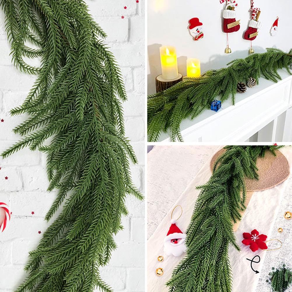 Startbuymore Kunstmatige Norfolk Dennenslingers, Real Touch Winter Pine