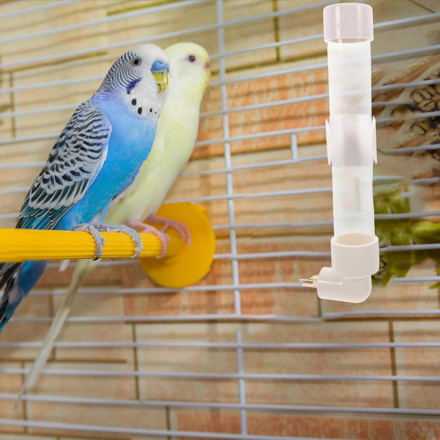 Plastic Water Bottle Large Capacity with Space Saving Design Automatic Water Dispenser for Birds and Pigeons Suitable for Hanging Outside Birdcage