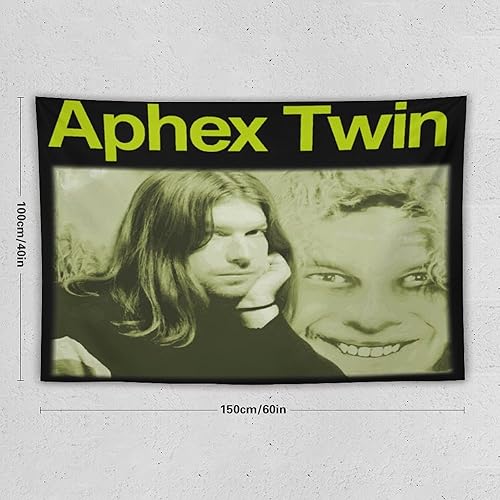Miniatura 2 de JIWANMALA Aphex - Tapiz de música individual para colgar en la pared, divertidos tapices pequeños de 40 x 60 pulgadas, manta de pared, bandera de