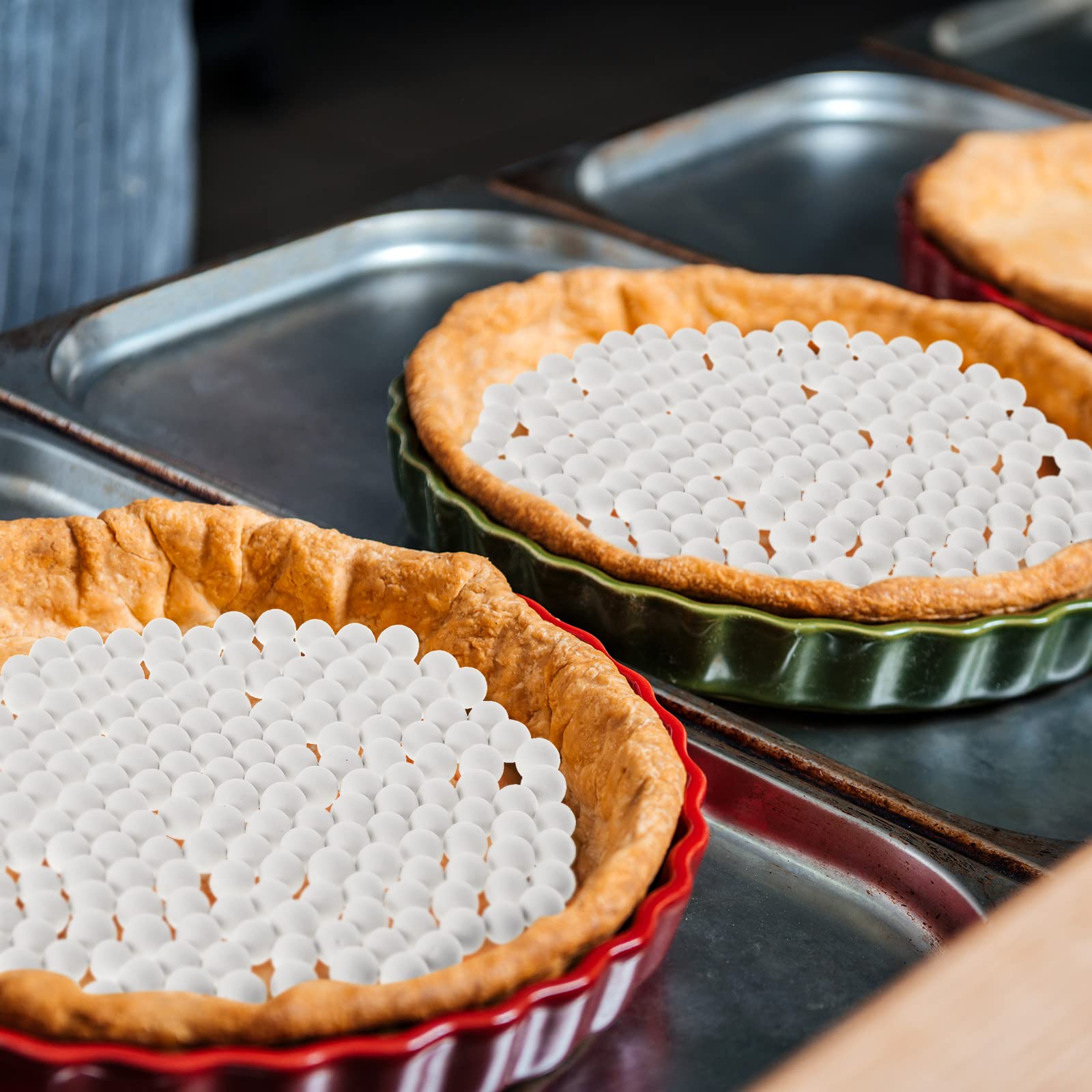 Keramik-Kuchengewichte – Wiederverwendbare Backperlen Für Perfekte Kruste, Naturfarben, Ideal Für Blindbacken