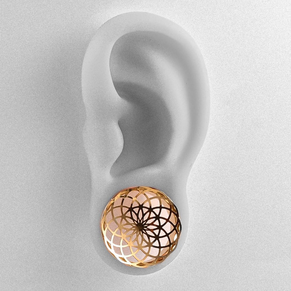 Vankula Ohr Flesh Tunnel Double Flared Plug Hohl Edelstahl für Gestreckte Expander Ohrpiercing 8mm bis 19mm