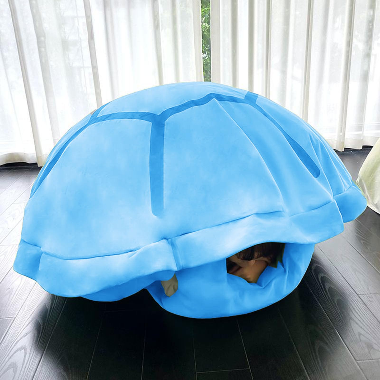 Wearable Turtle Shell Pillow, Oversized Stuffed Cushion, Decorative Tortoise Shell Design for Comfort and Fun