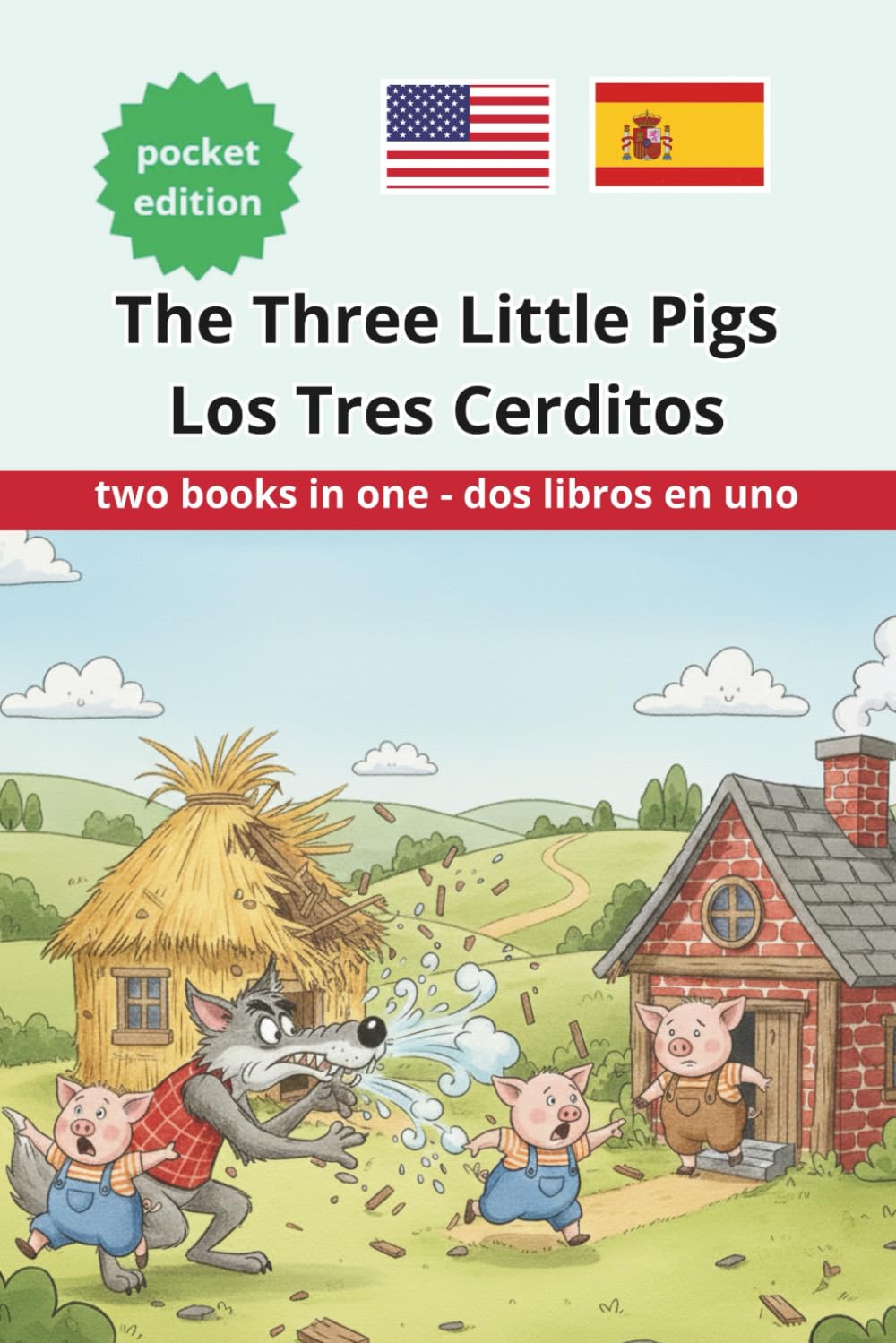 The Three Little Pigs Los Tres Cerditos: Bilingual Bedtime Story in English and Spanish (Bilingual English Spanish)