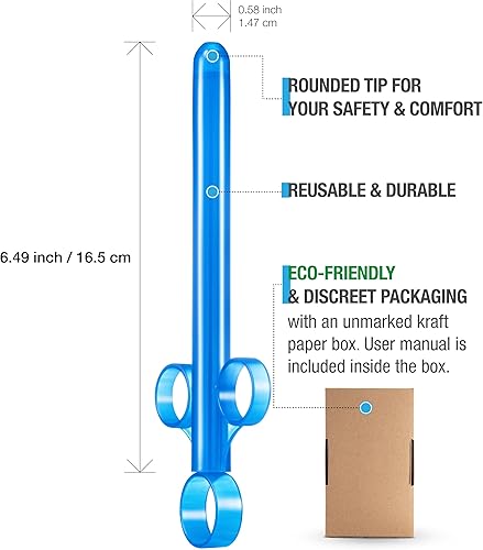 Miniatura 3 de XESSO Jeringas aplicadoras de lubricante  Tirador de lubricante de silicona  Inyector de lubricante personal vaginal y a base de agua  Fácil de