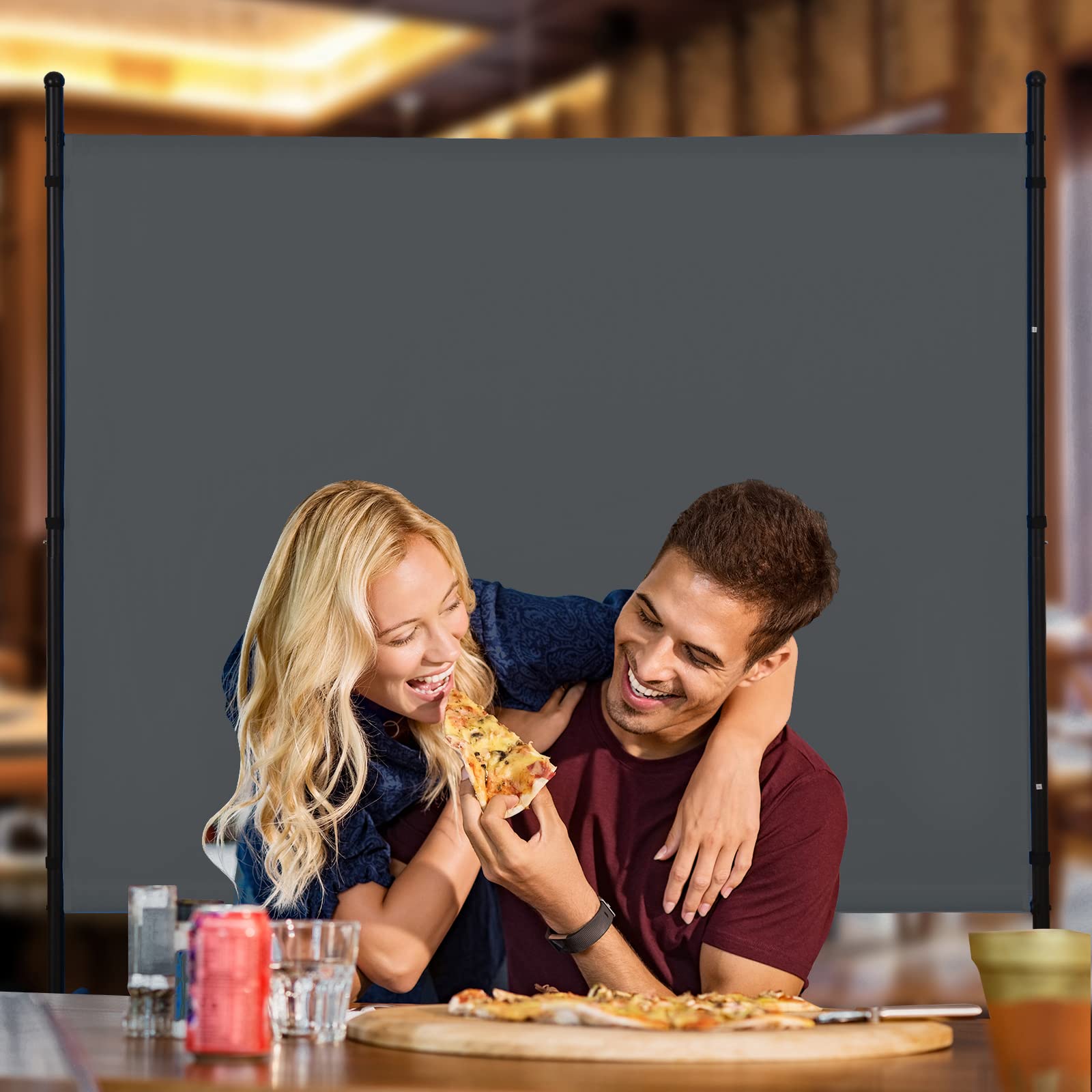 Snapklik.com : Room Divider 72 Inch Privacy Screens Single Panel ...
