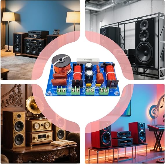 3 Way Crossover | Efficient Speaker Crossover - High-Output Compact Multi-Way Frequency Divider for Sound Systems Modification Maintenance Repair Enhanced Clarity Audio Systems