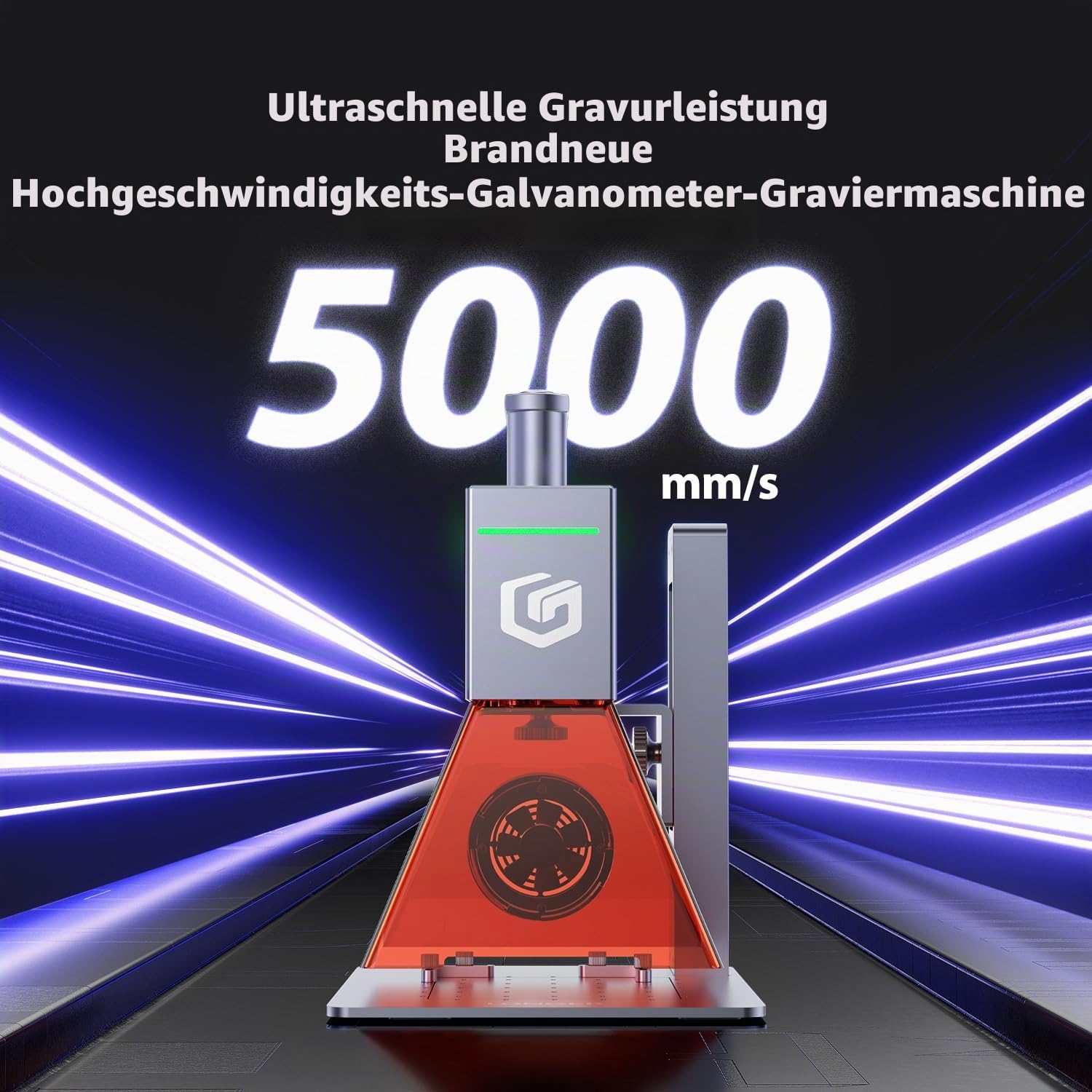 LONGER Nano 6W Lasergravierer, Tragbare Lasergravurmaschine 5000 mm/s, 0,05 mm Präzision, Laser Cutter für Holz, Leder, Acryl, Metall, Keramik, DIY Projekte und personalisierte Geschenke
