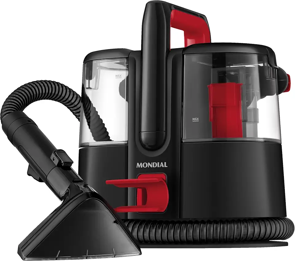 MONDIAL Extratora e Higienizadora Portátil Deep Cleaner I, Preto/Vermelho, 1650W, 110V - EXP-01-R