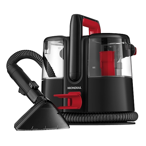MONDIAL Extratora e Higienizadora Portátil Deep Cleaner I, Preto/Vermelho, 1650W, 220V - E...