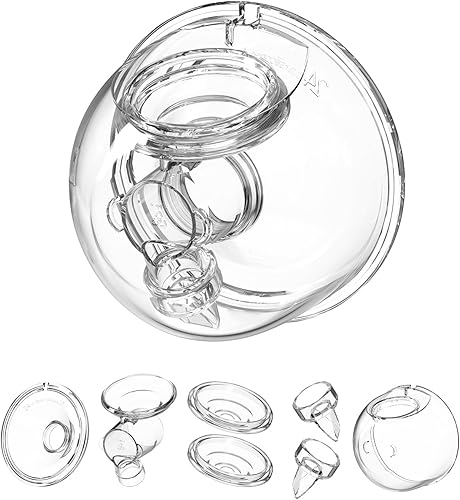 Piezas de repuesto de extractor de leche portátil compatibles con TSRETE Kmaier S12 S9 extractor de leche portátil, incluye válvula de pico de pato,