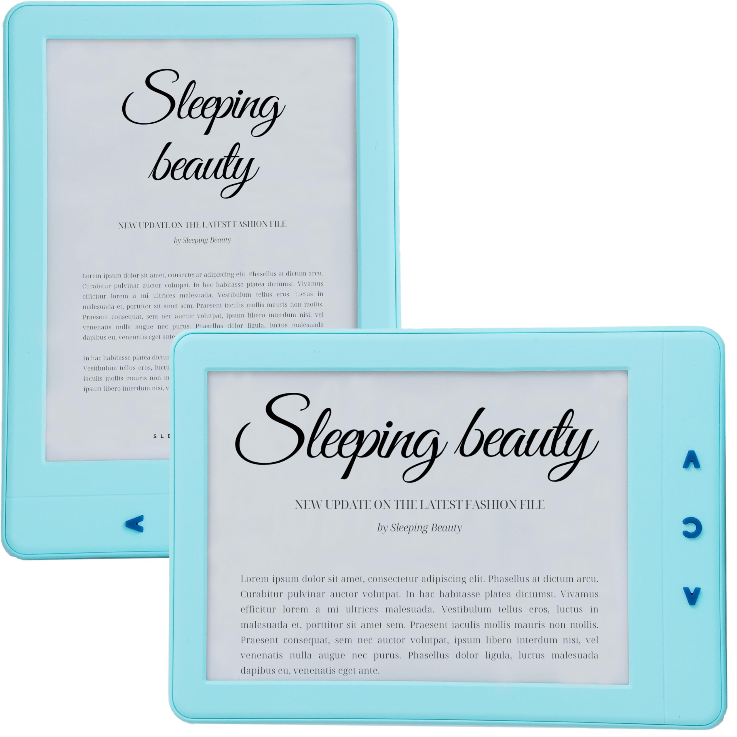Silvergear® Czytnik eBook | Czytnik eBook z ekranem dotykowym eInk Carta 6'' | Czytnik e-booków z antyrefleksją | ze zintegrowanym podświetleniem | 4GB | Pojemność 3000 eBooków | Niebieski