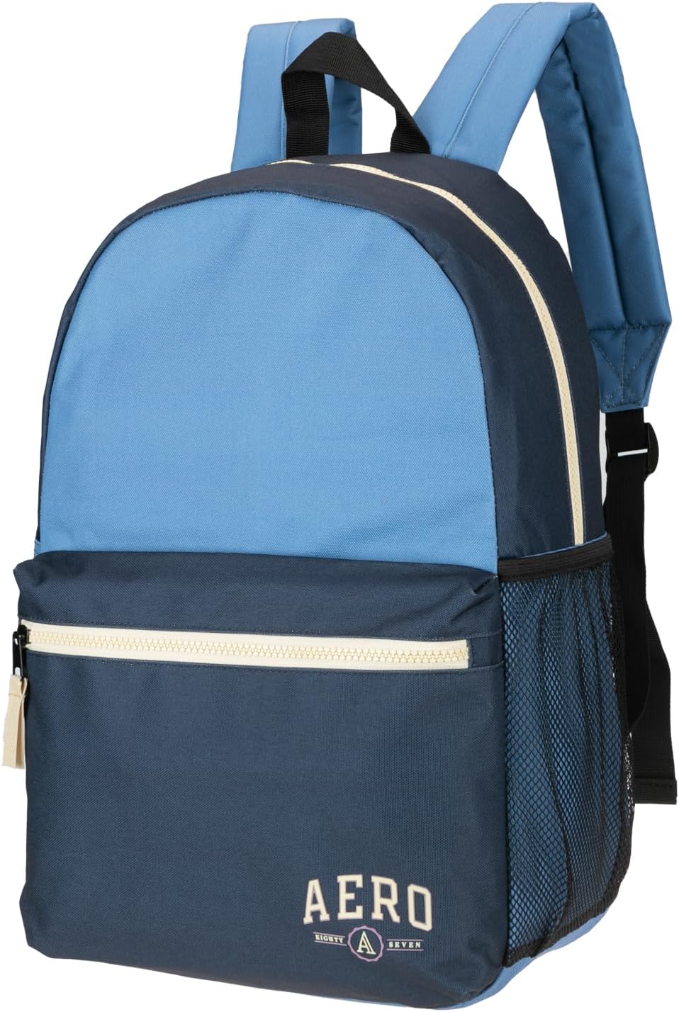 AEROPOSTALE Wellington Unisex Backpack - Aero Mens and Womens Bag for Everyday Use (Black)