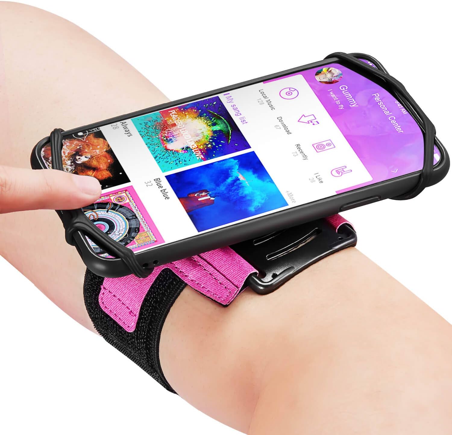 Newppon Cell Phone Holder Armbands :with Key Pocket & 360° Rotatable Compatible for iPhone 12 Pro/12 Mini/SE 2020/11 Pro/Xs/XR/X/8/Plus, Fits All 4-6.7 Inch Smartphones,for Exercise Workout