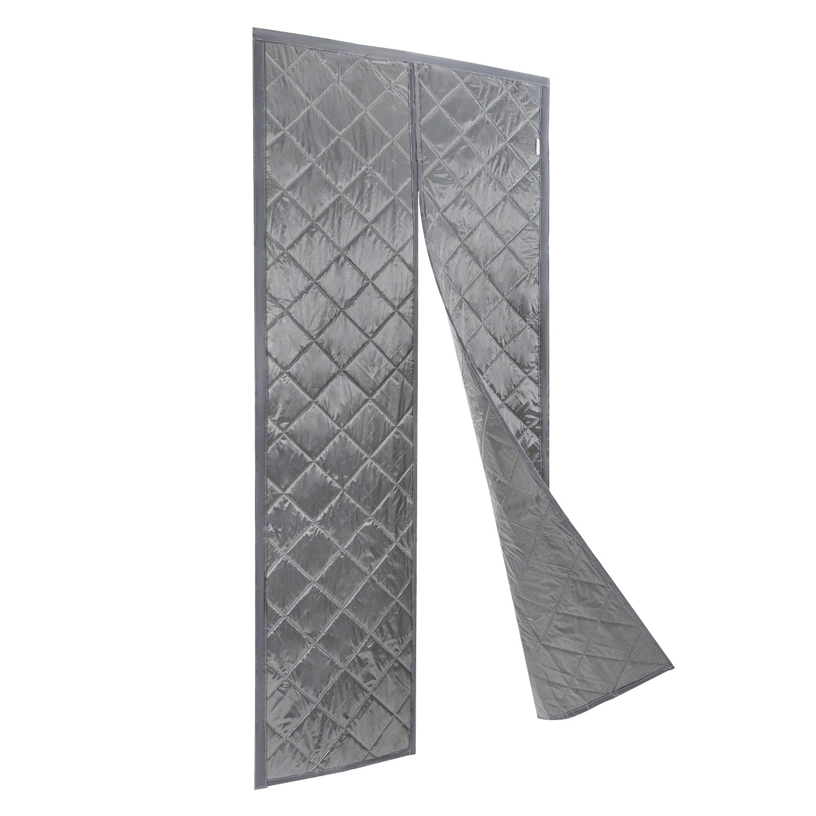 Magnetic Thermal Insulated Door Curtain Insulation Centre Opening Door Curtain Insulation Protection Curtain Thermal Cold Protection Windproof Pet Friendly No Drilling