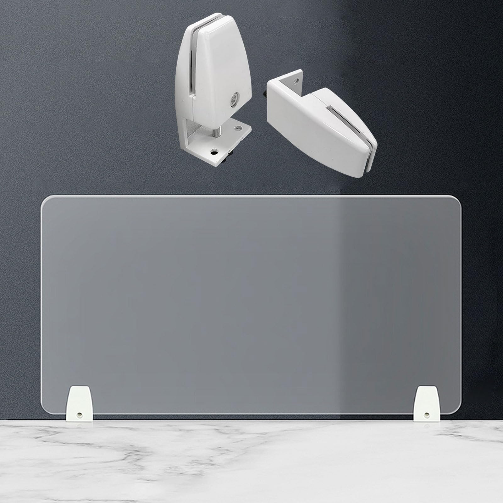 HJYCLFAZU Desk Panel Divider,acrylic Panel,Raw Clamp-On Acoustic Partition,Desk Privacy Divider Divider,Workspace Screen,For Office Desks,Workstations,Counters,Shops