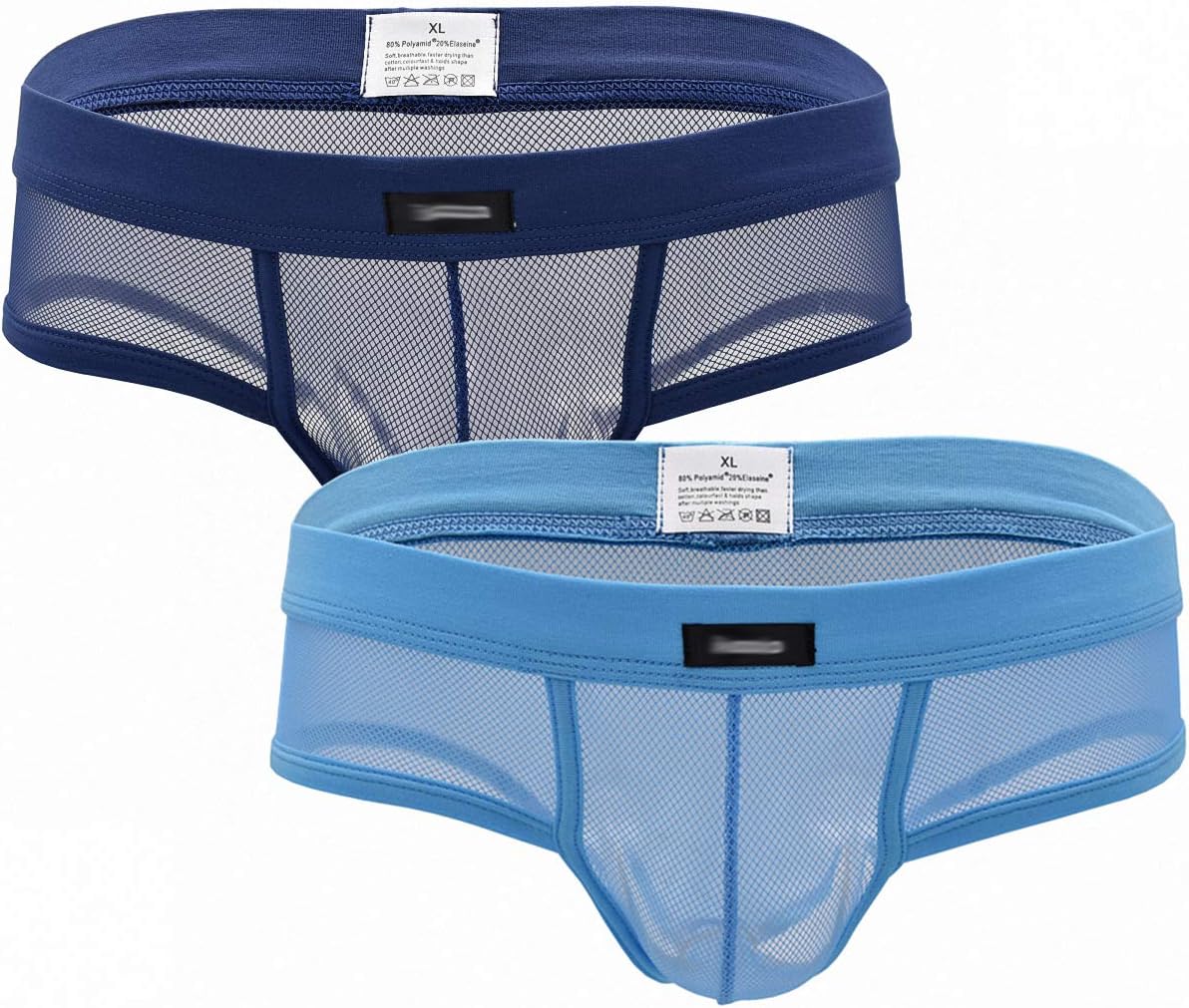 Men's See-Through Underwear Soft Mesh Underpants Briefs