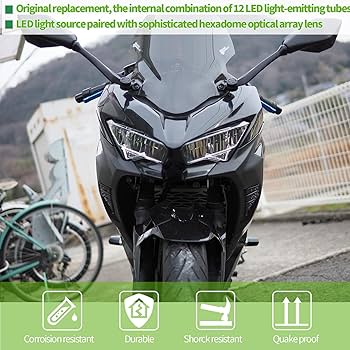 Amazon | WOOGA モーターサイLEDフロントクルウインカー