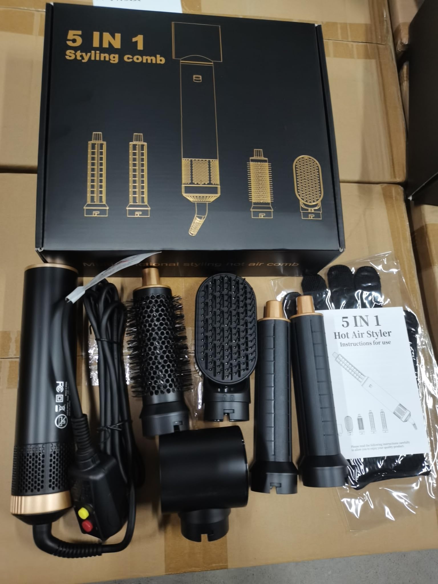 4. Ionic Hair Dryer Brush, Hot Air Brush for Volume & Shine, Blow Dryer Brush with Adjustable Heat Settings