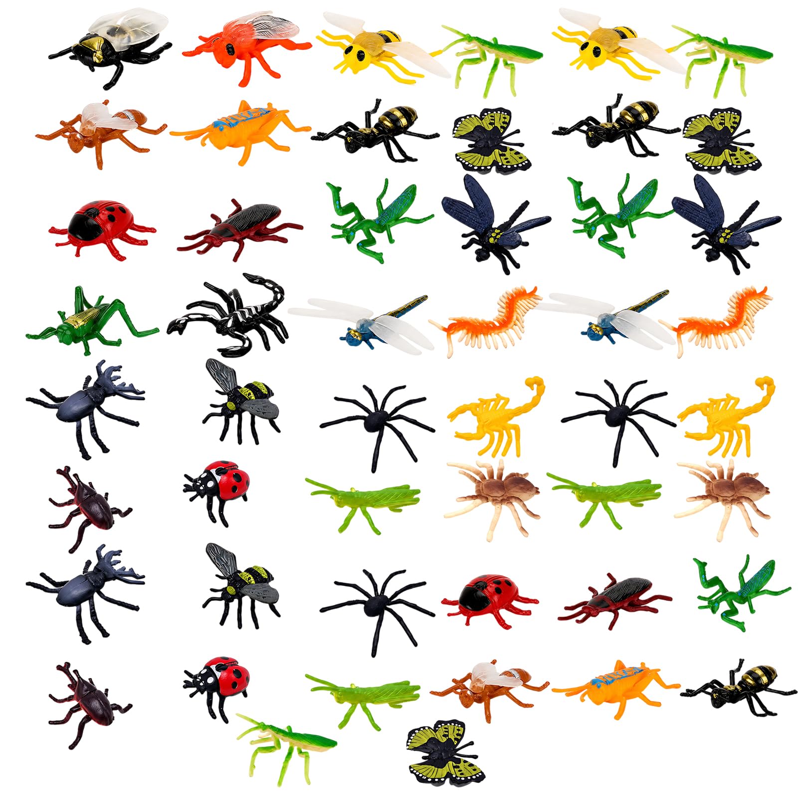 50Pcs Bugs, Insect Figures Set