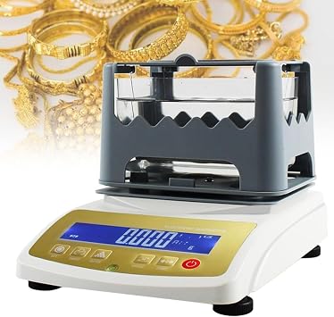 Gold Purity Testing Machine Digital Electronic Gold Purity Tester Meter Gold Purity Test Analyzer Machine, Precious Metal Authenticity Tester with LCD Display,MDJ-300K