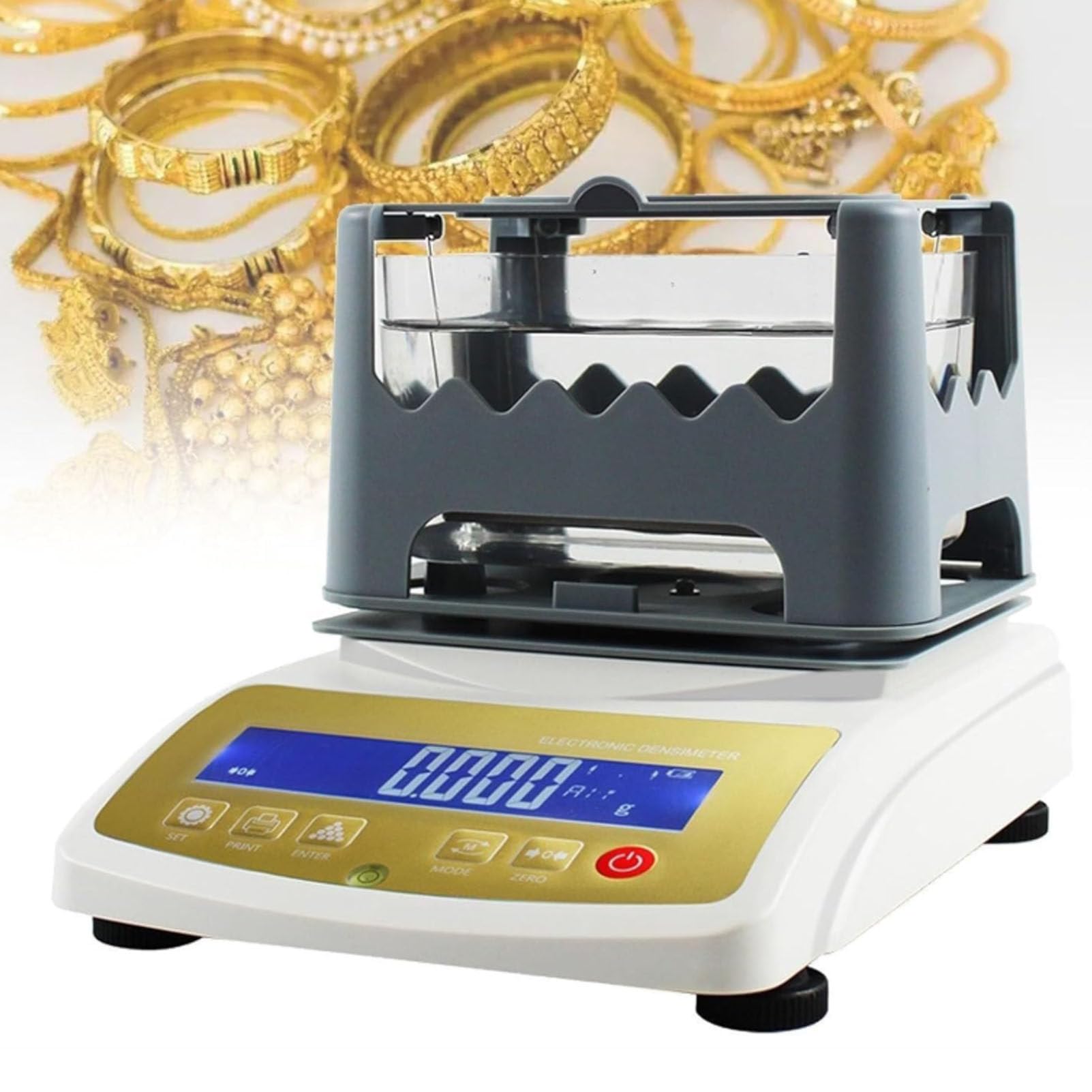 Gold Reinheit Tester - Digitale Elektronische Gold Reinheit Prüfmaschine mit LCD Display Edelmetall Authentizität Analyzer