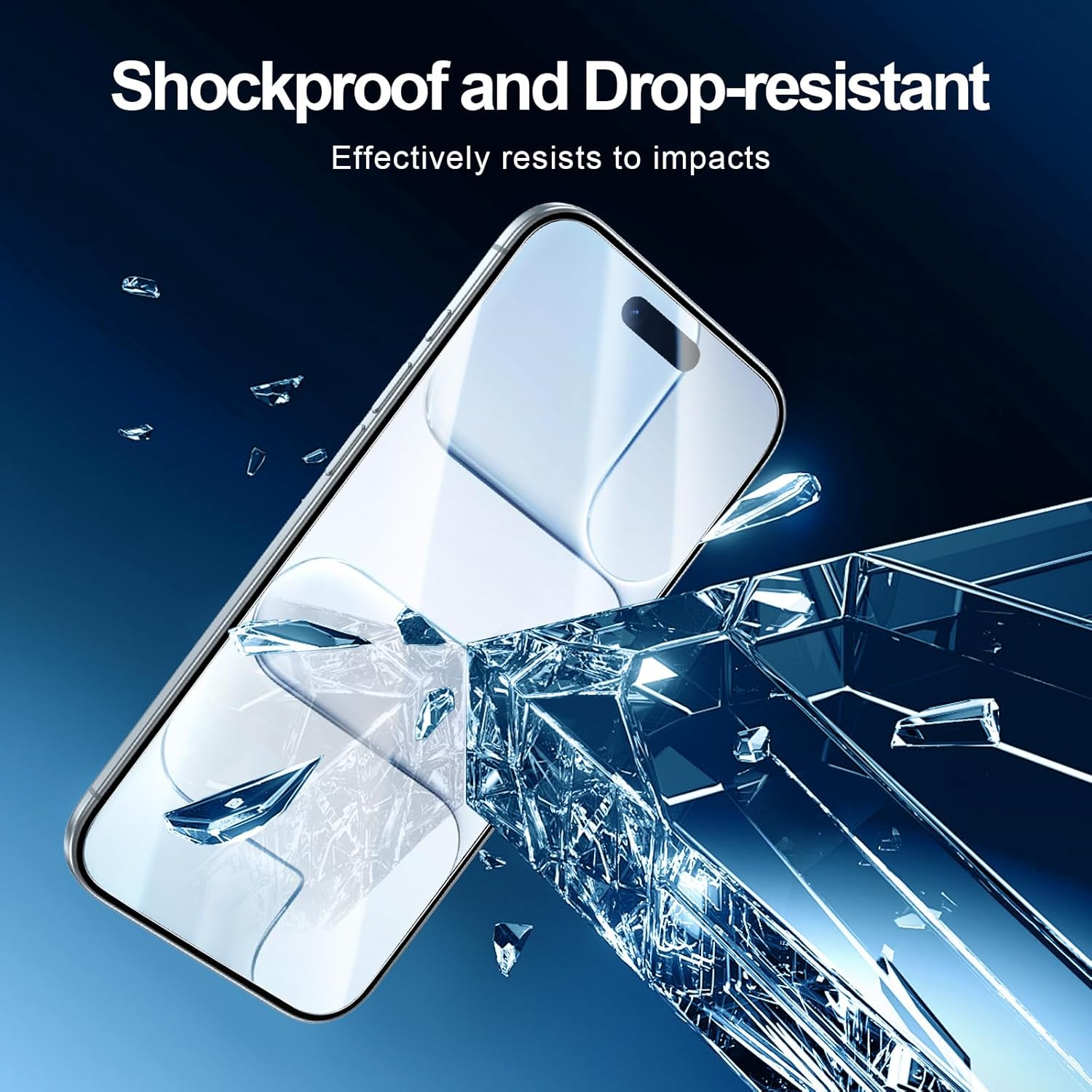 NEW'C 3 Pack Designed for iPhone Air/iPhone 17 Air Screen Protector (6.5 inches), Tempered Glass with easy installation tool included,Case Friendly Ultra Resistant