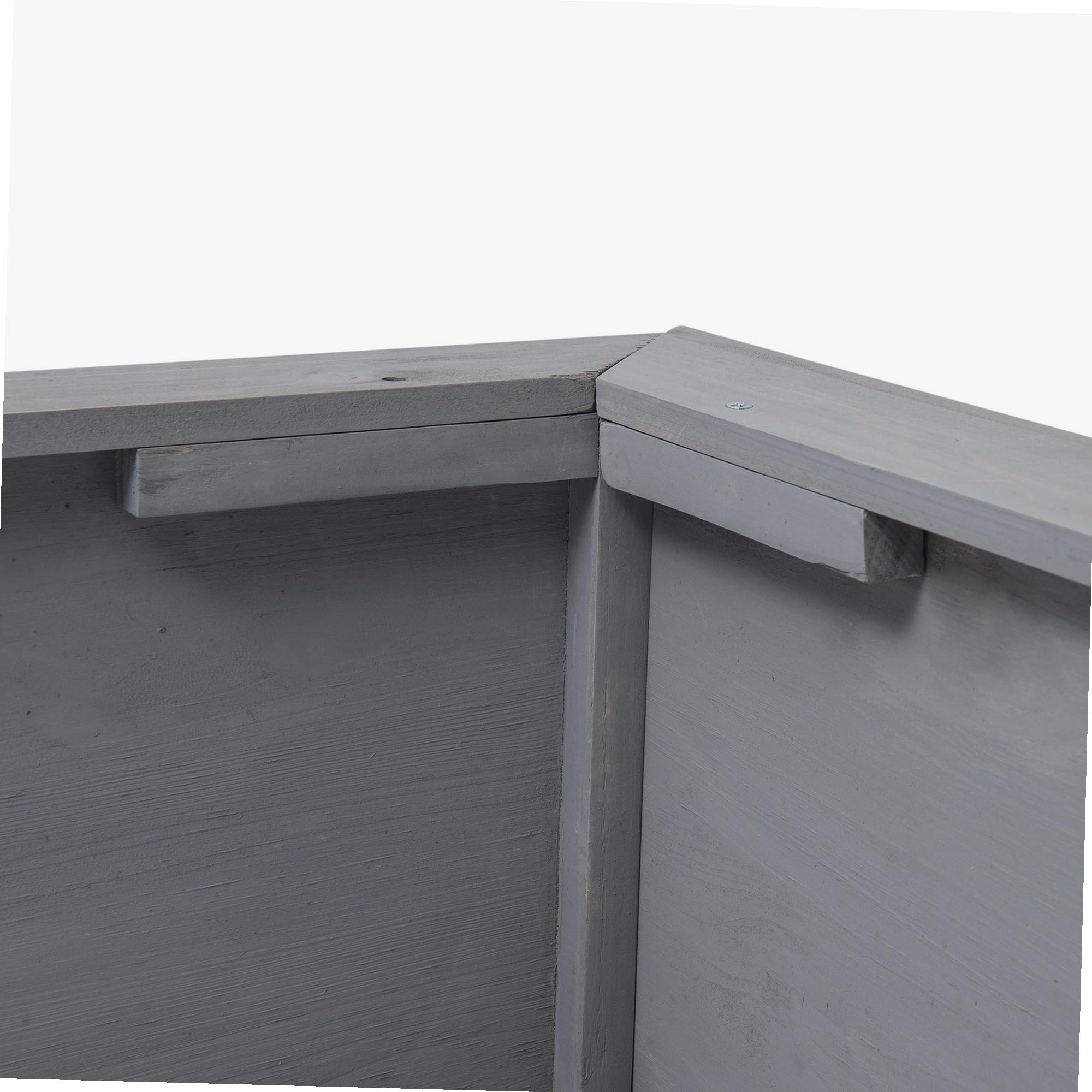WERKA PRO Carré Potager en Bois - Cultivez Légumes et Herbes Aromatiques - 115 x 115 cm - Hauteur 25 cm - Structure Robuste e