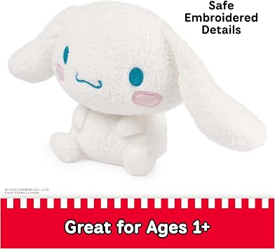 GUND Sanrio Cinnamoroll Plush, Premium Stuffed Animal for Ages 1 and Up, 6, White