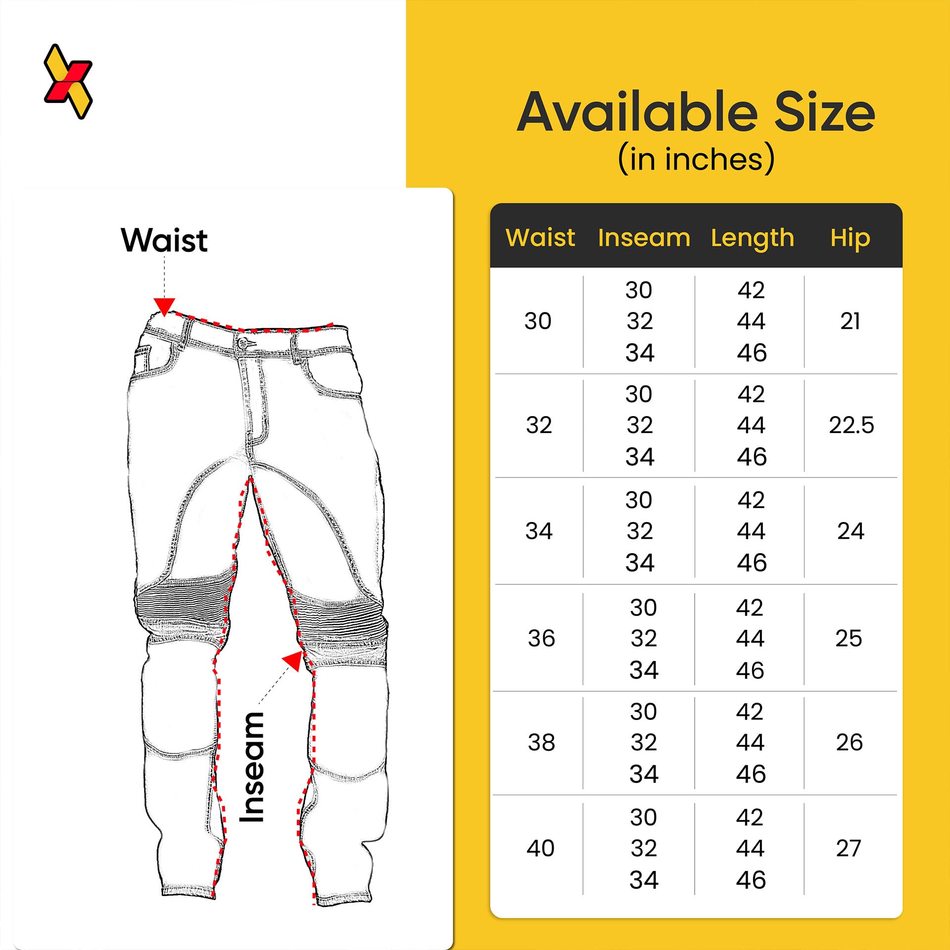 Juicy Trendz Męskie spodnie motocyklowe, opancerzone dżinsy jeździeckie z ochraniaczami na biodra i kolana, aramidowa podszewka ochronna Adventure Touring Pant