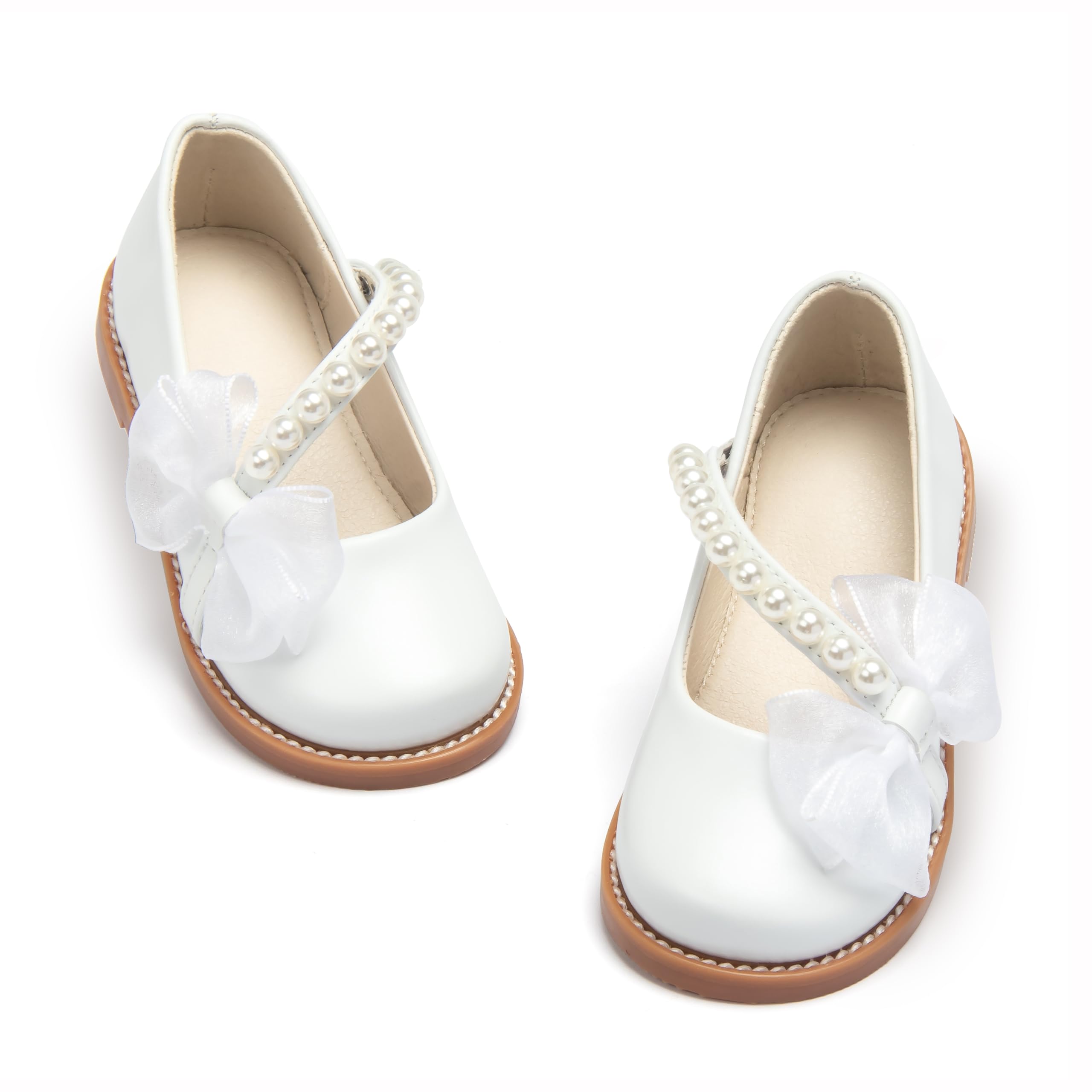 ESTINE Toddler Girls Mary Jane Oxford Dress Shoes Wedding &amp; School Uniform