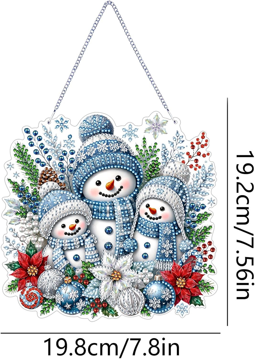 NXIKYO Snowman Family Diamond Art Hanging Kits for Adults image 3