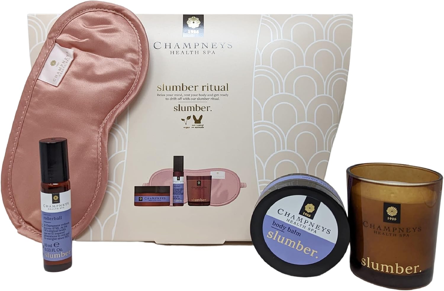 Champneys Slumber Ritual Beauty Gift Festive 4pcs Pamper Skincare Set for Women with