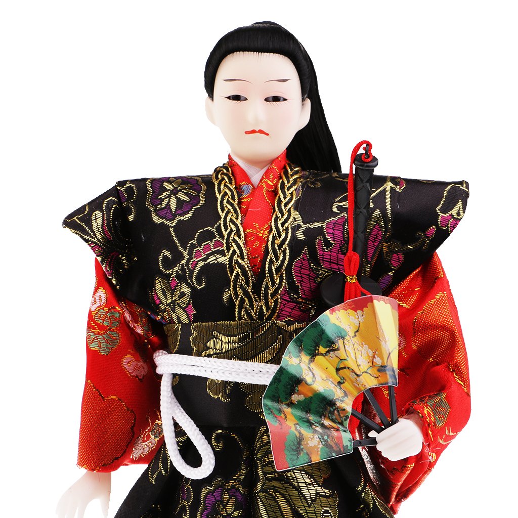 Muñeco Samurái Japonés Hecho a Mano, Muñeco Guerrero Humanoide, Traje de Brocado de Seda, Figura Oriental para Decoración, Regalo para El Hogar Y La O, # 3, Individual