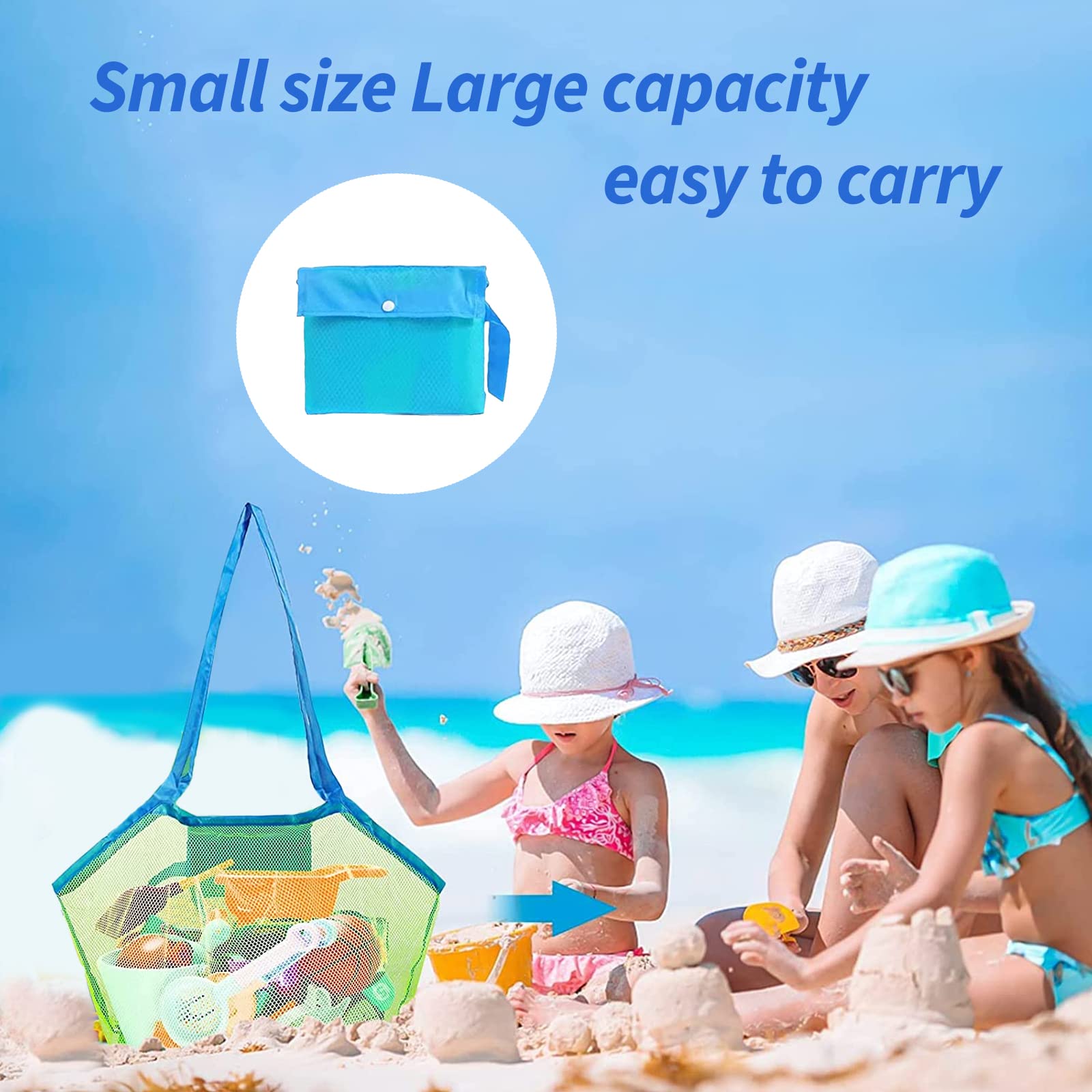 Jeux De Plage Enfant, 9 PiÃ¿ces Jouet Plage Avec Seau Plage, Moules Ã Sable, Sac En Filet Jeu De