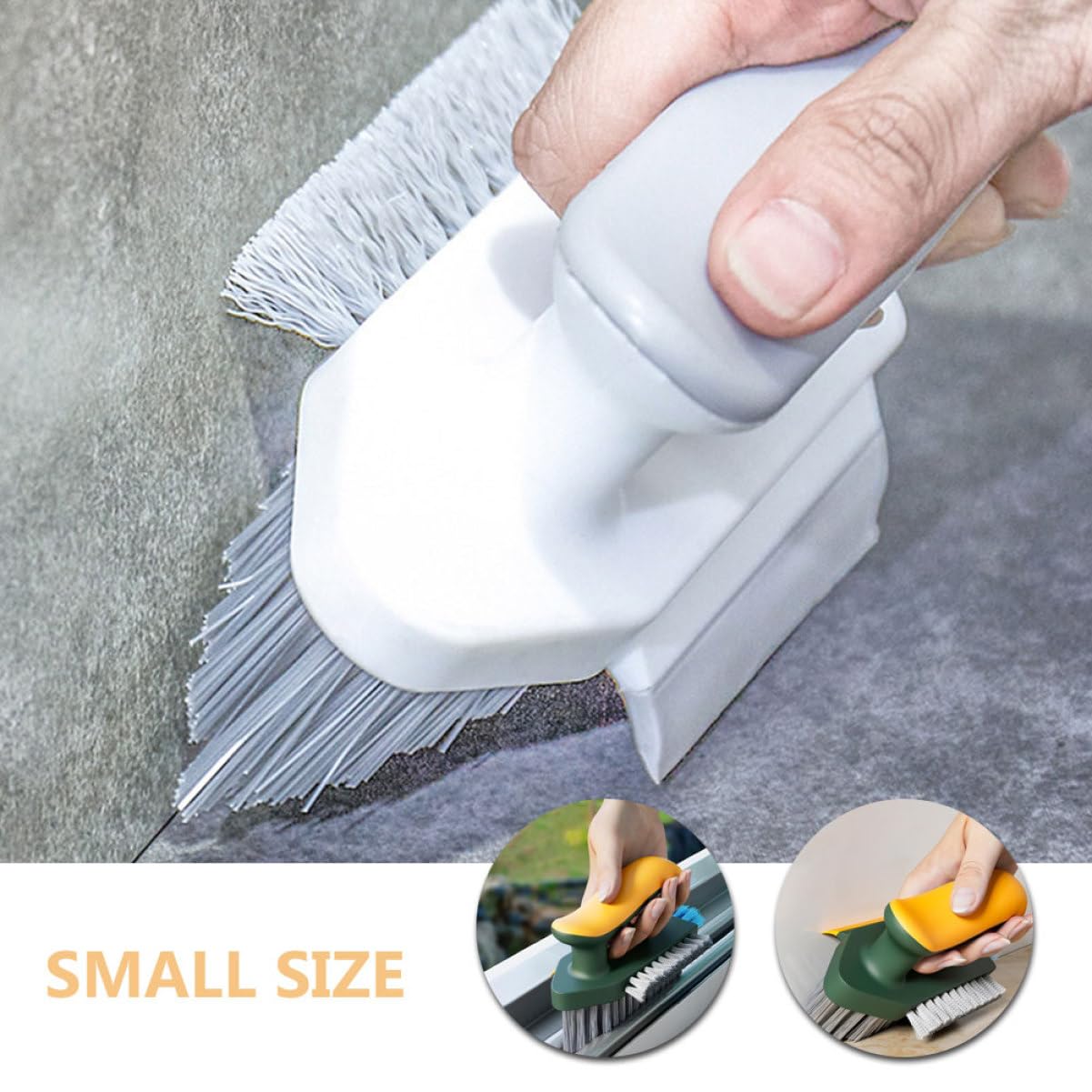 Alipis 8piezas Cepillo De Limpieza De Juntas y Esquinas Mango Ergonómico De Cepillo para Baño Dureza Alta para Azulejos y Grietas Duchas y Lavabos