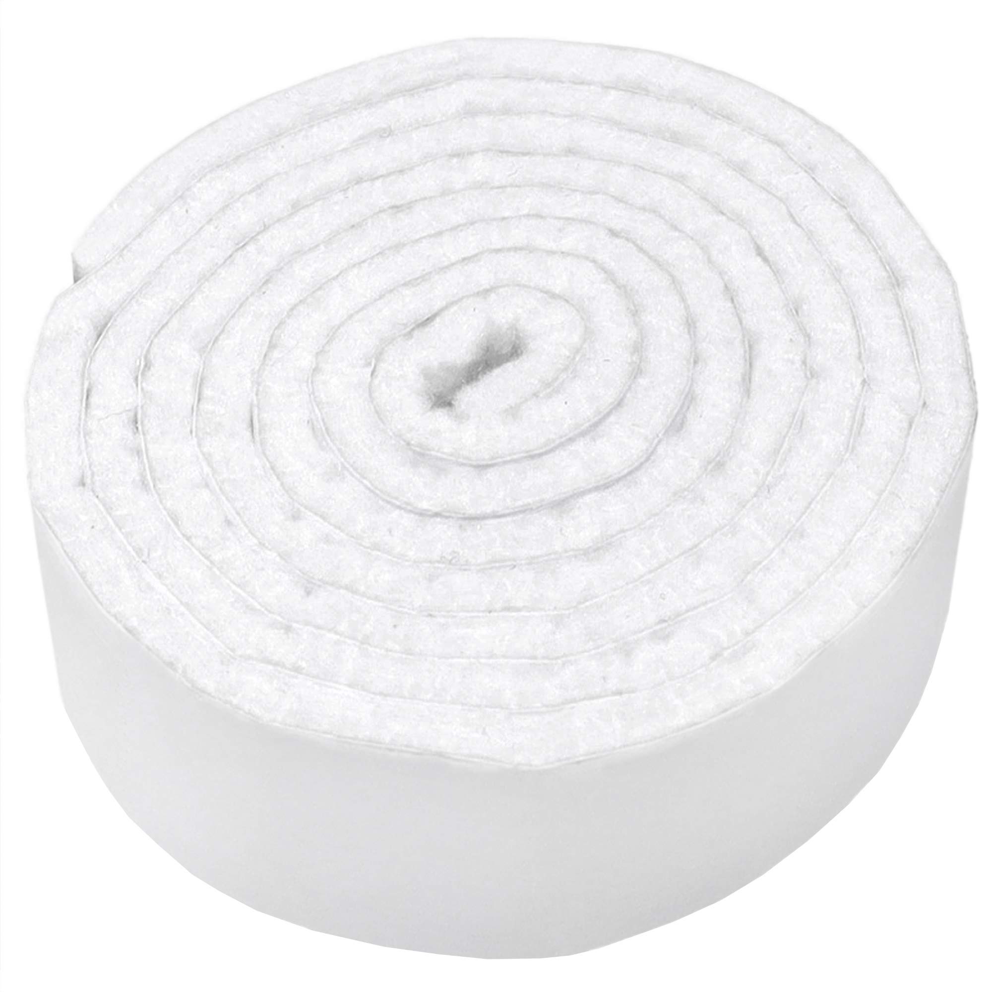 Adsamm® / 1 x self-adhesive Felt Strip/White / 0.94x39.37'' (24x1000 mm) / rectangular / 0.138'' / 3.5 mm thick stick-on furniture felt glides/Furniture & Chair Glides