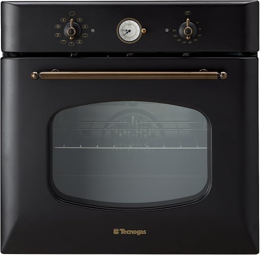 Forno Incasso Tecnogas Rustico nero Bombato Multifunzione Classe A :  Amazon.it: Elettronica