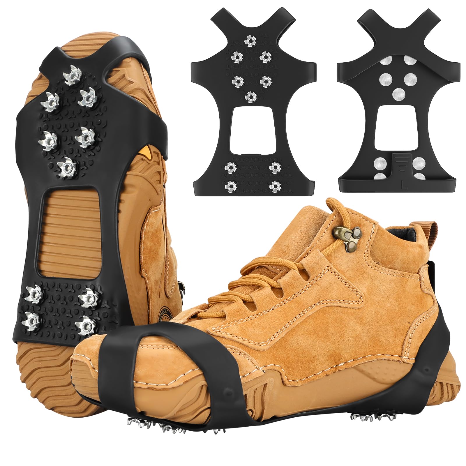 Aliglow IJs Sneeuw Grips Over Schoenen/Boot Tractie Cleat Spikes Antislip Schoeisel