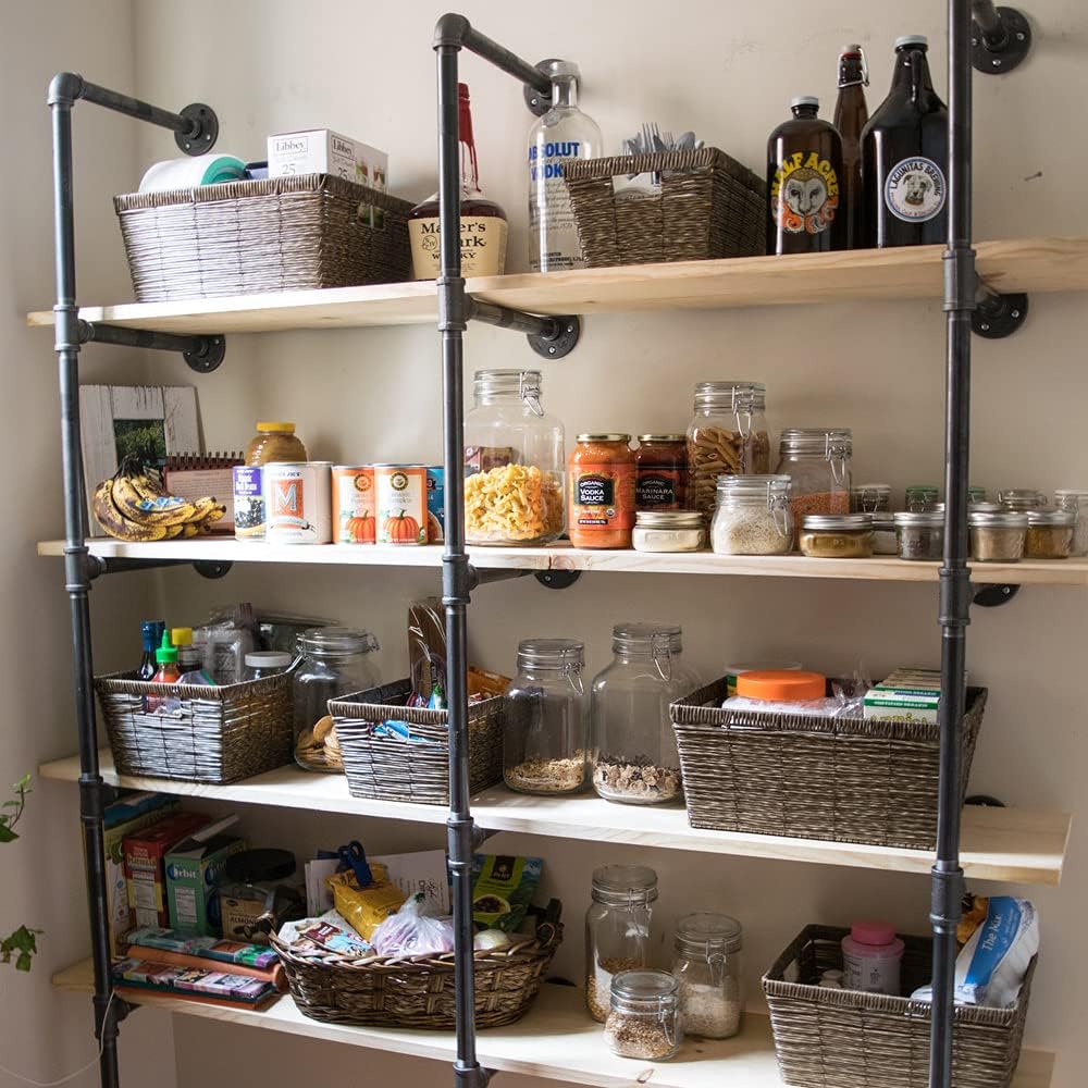 1/2" Floor Flange 20 Pack, Janyang Iron Pipe Fittings Flanges 1/2 (0.5) inch with Threaded Hole Industrial Vintage Style Decoration for DIY Project Shelving Furniture