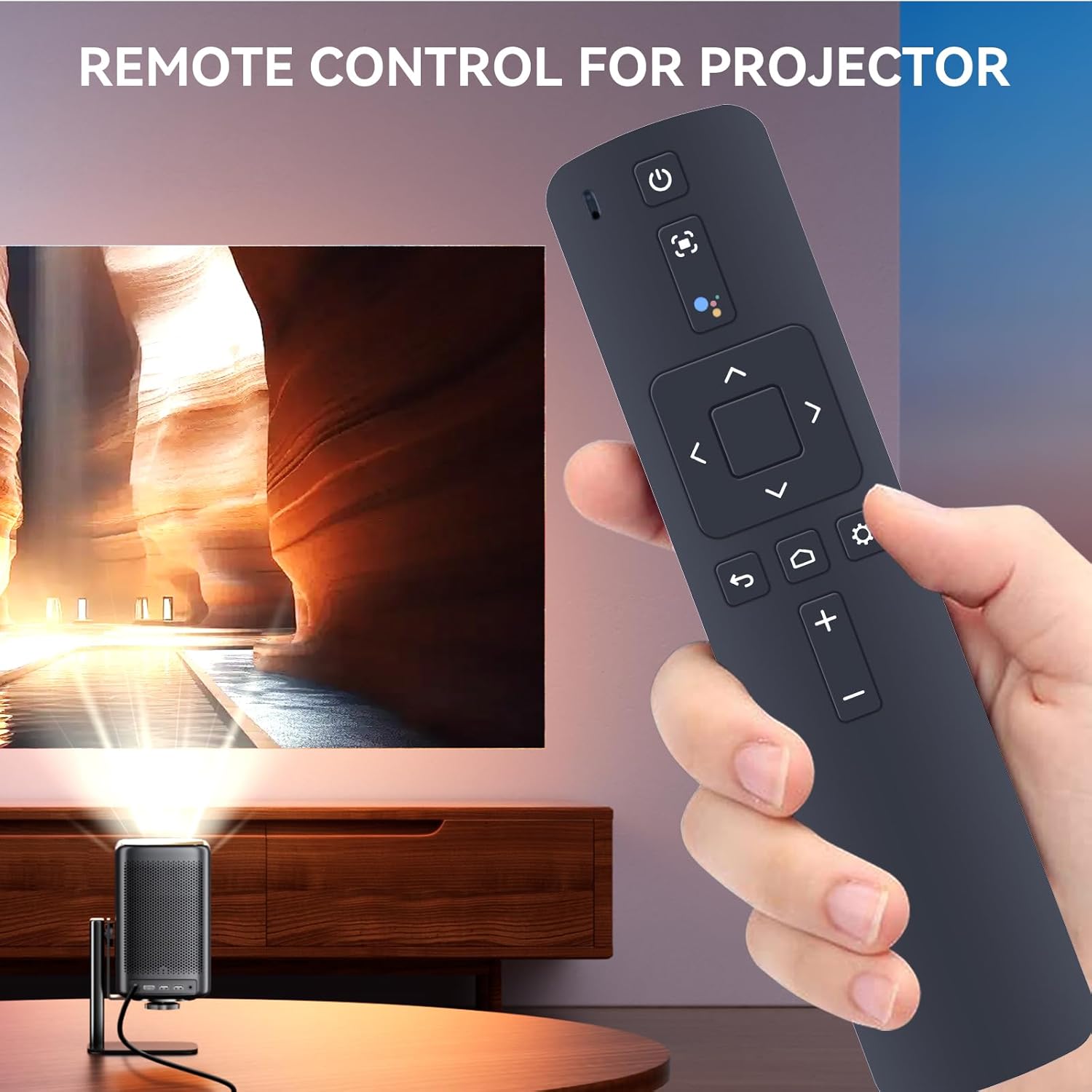 PZL R-C-AI1-D0413 Voice Replacement Remote Control for Nebula Capsule 3 Laser Projector D2426, for Nebula Mars 3 Projector D2333