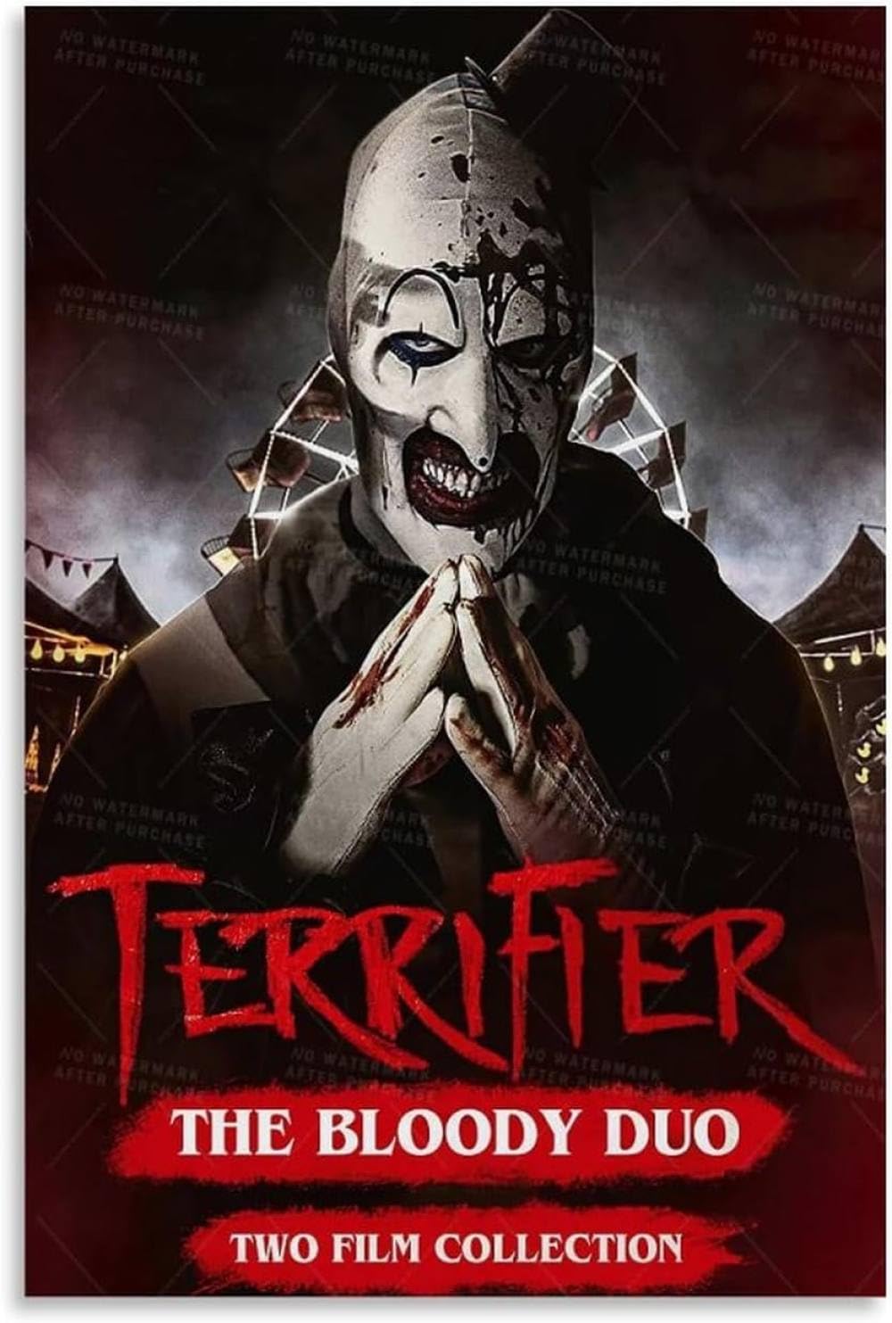 Amazon.co.jp: TWODMEUYE(売店) ホラーポスター テリファイアー