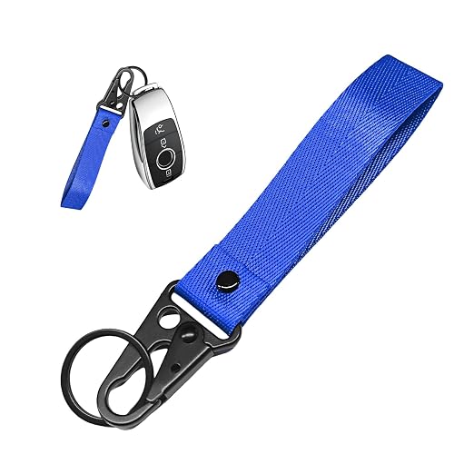 Motorcycle Keychain, Fabric Wrist Lanyard Car Key Chain, Anti-Lost Wristlet
