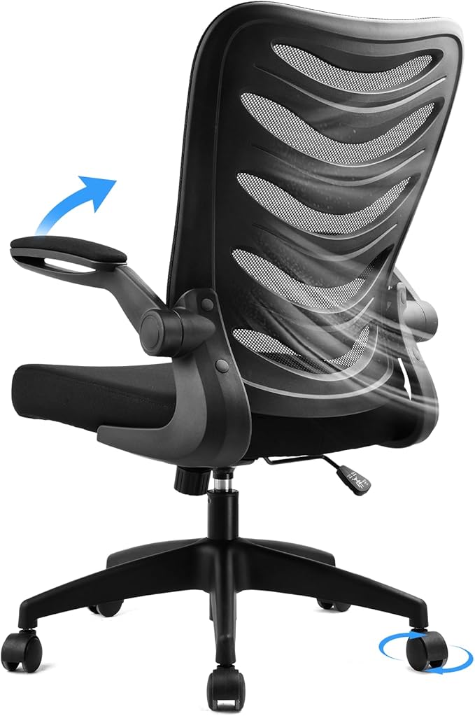 COMHOMA Office Desk Chair with Armrest Office Computer Chairs Ergonomic Conference Executive